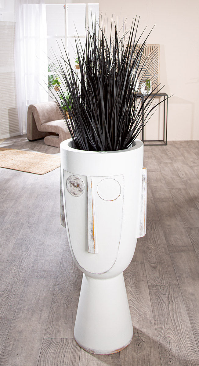 Witte XXL plantenbak Face 106 cm