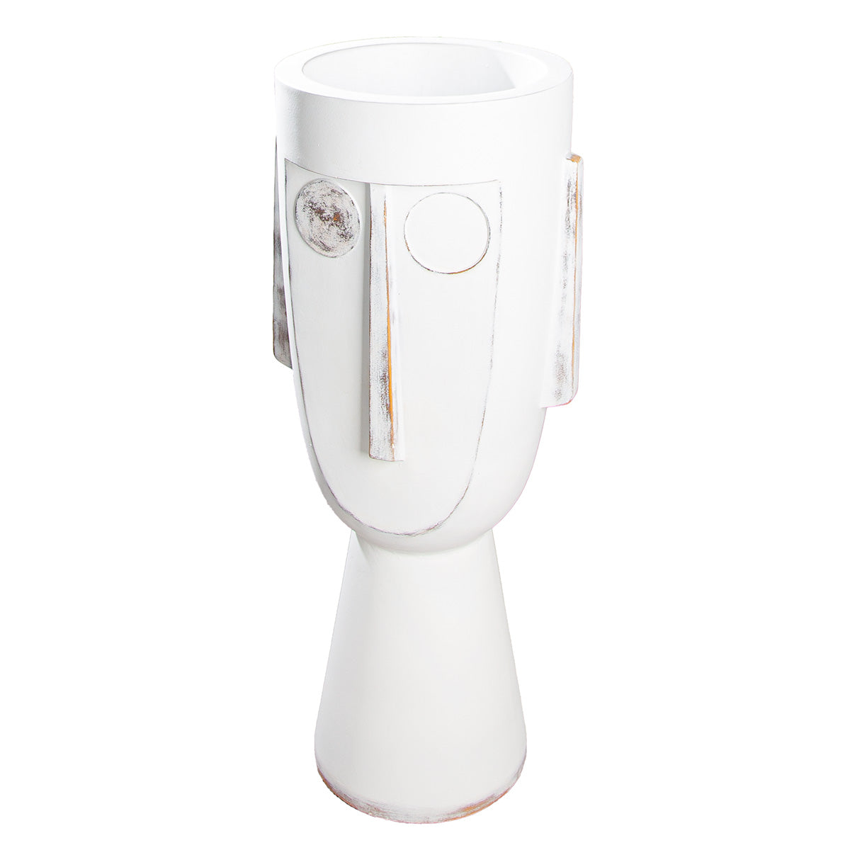 Witte XXL plantenbak Face 106 cm