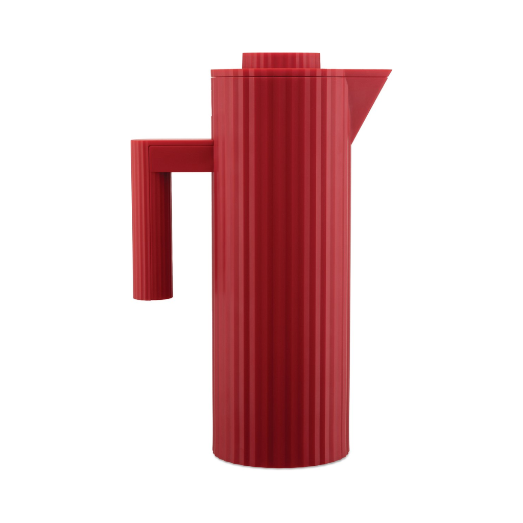 Alessi Plisse Thermoskan 1 L, rood