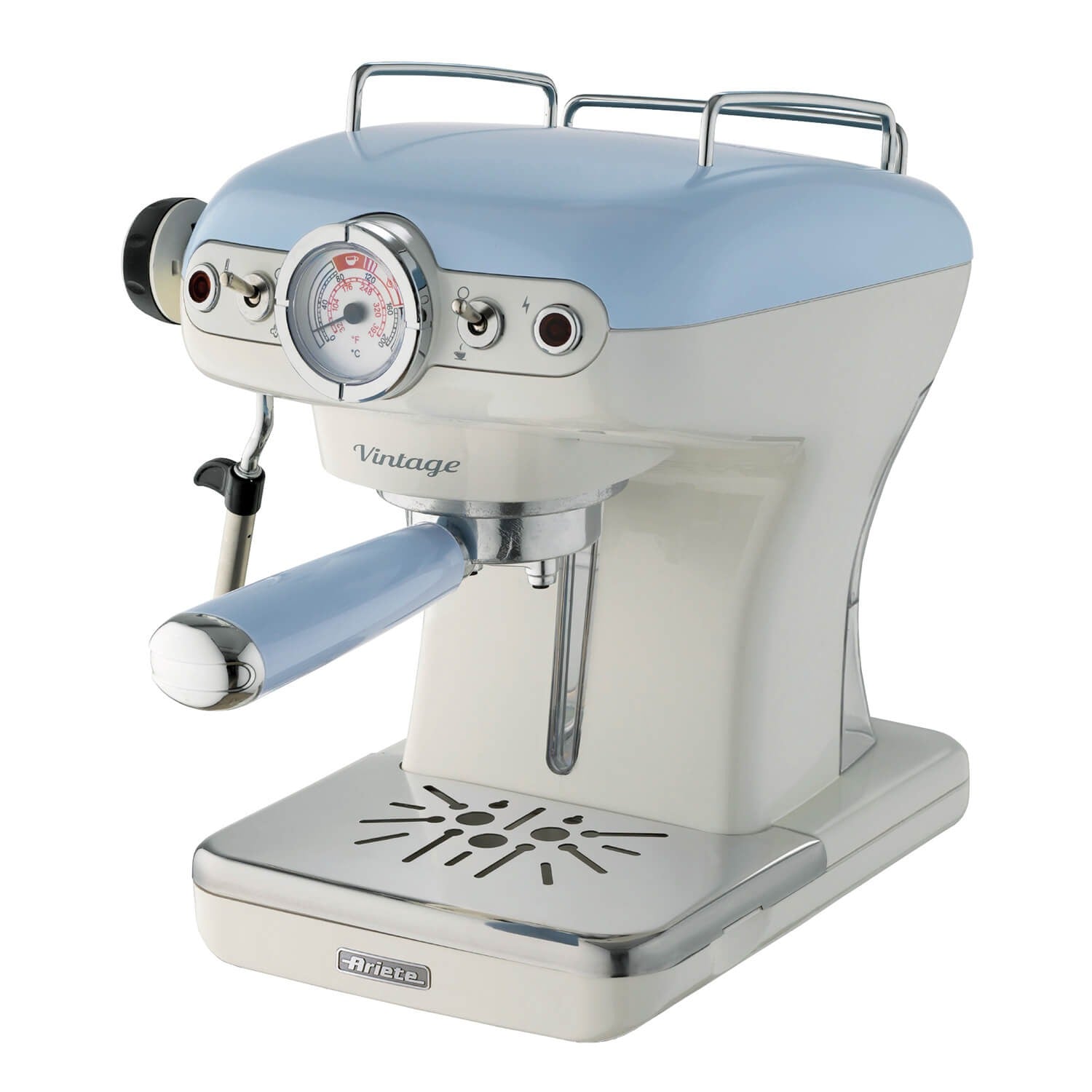 Ariete Vintage Espresso Machine, blue