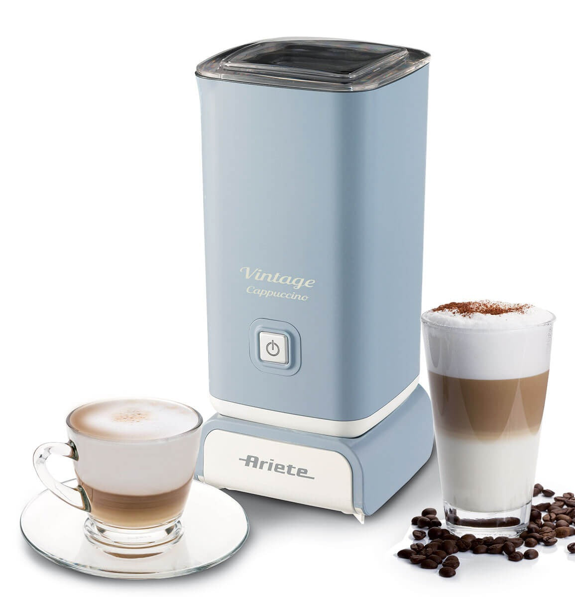 Ariete Vintage Milk Frother, blue
