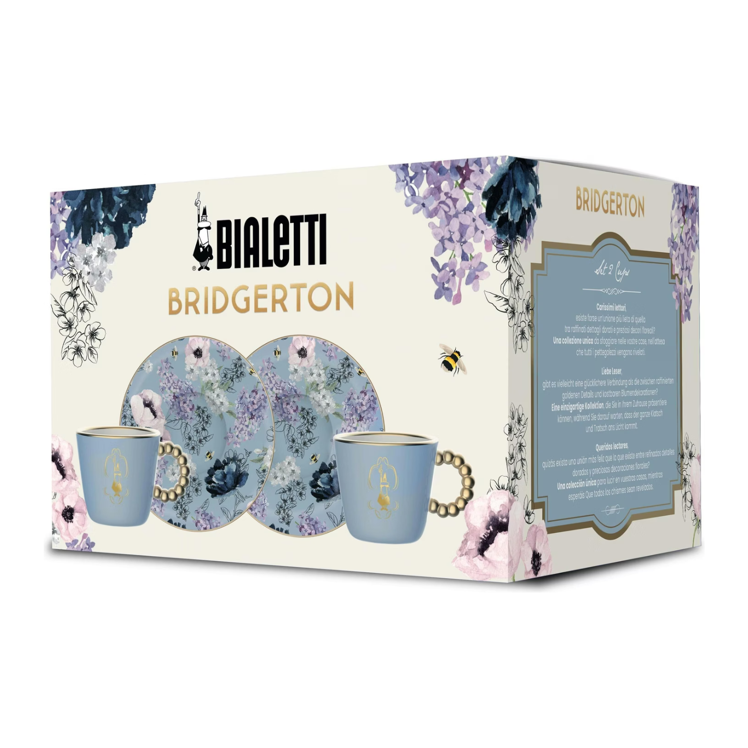 Bialetti 2 Cup Set incl. saucers BRIDGERTON