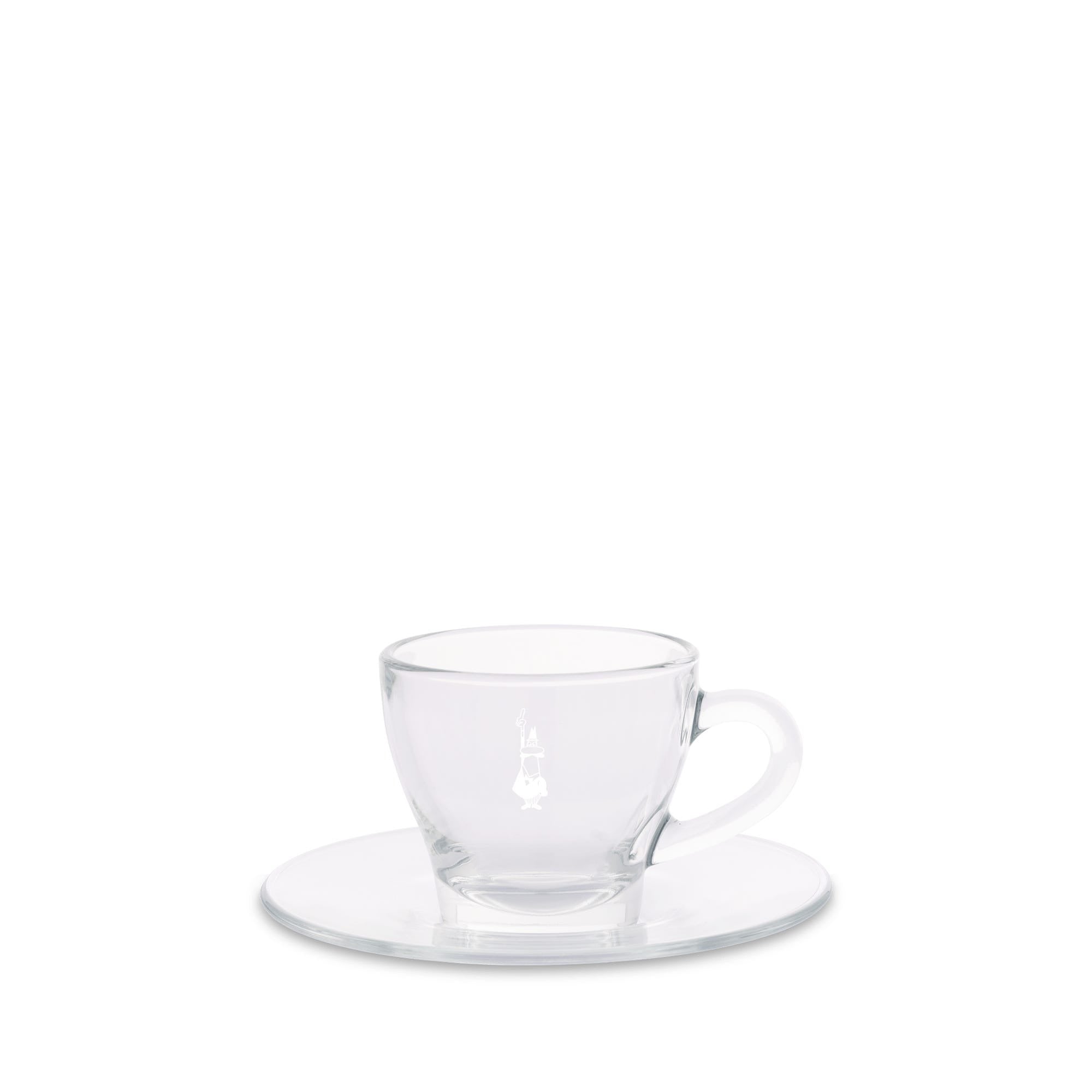 Bialetti Classic Set of 2 glass cups for Espresso