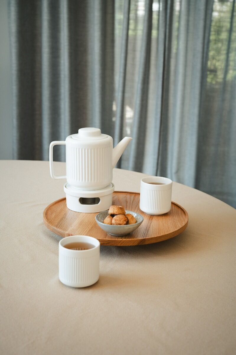 Bredemeijer Tea Warmer Skagen Stoneware white 140x140mm