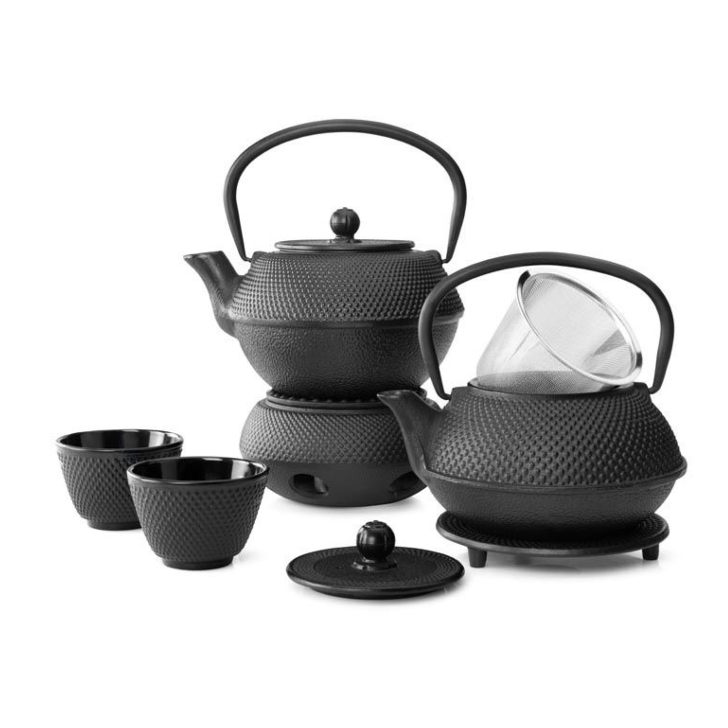 Bredemeijer Teapot Jang 0,8l cast iron black + Filter