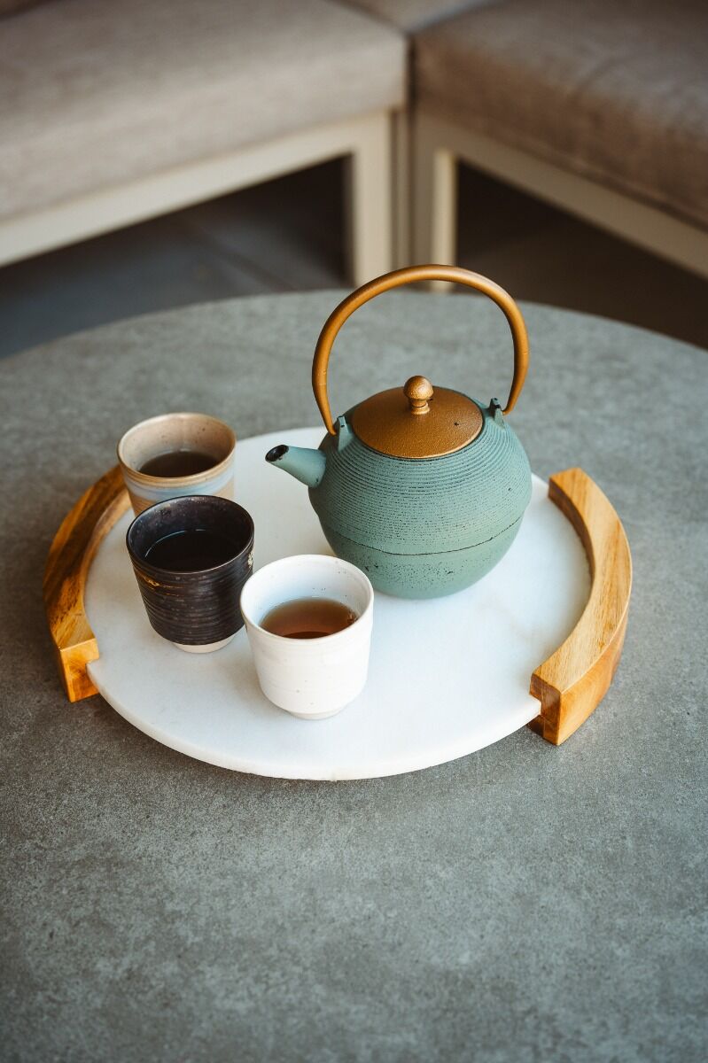 Bredemeijer Teapot Sakura 1,2l Cast Iron blue