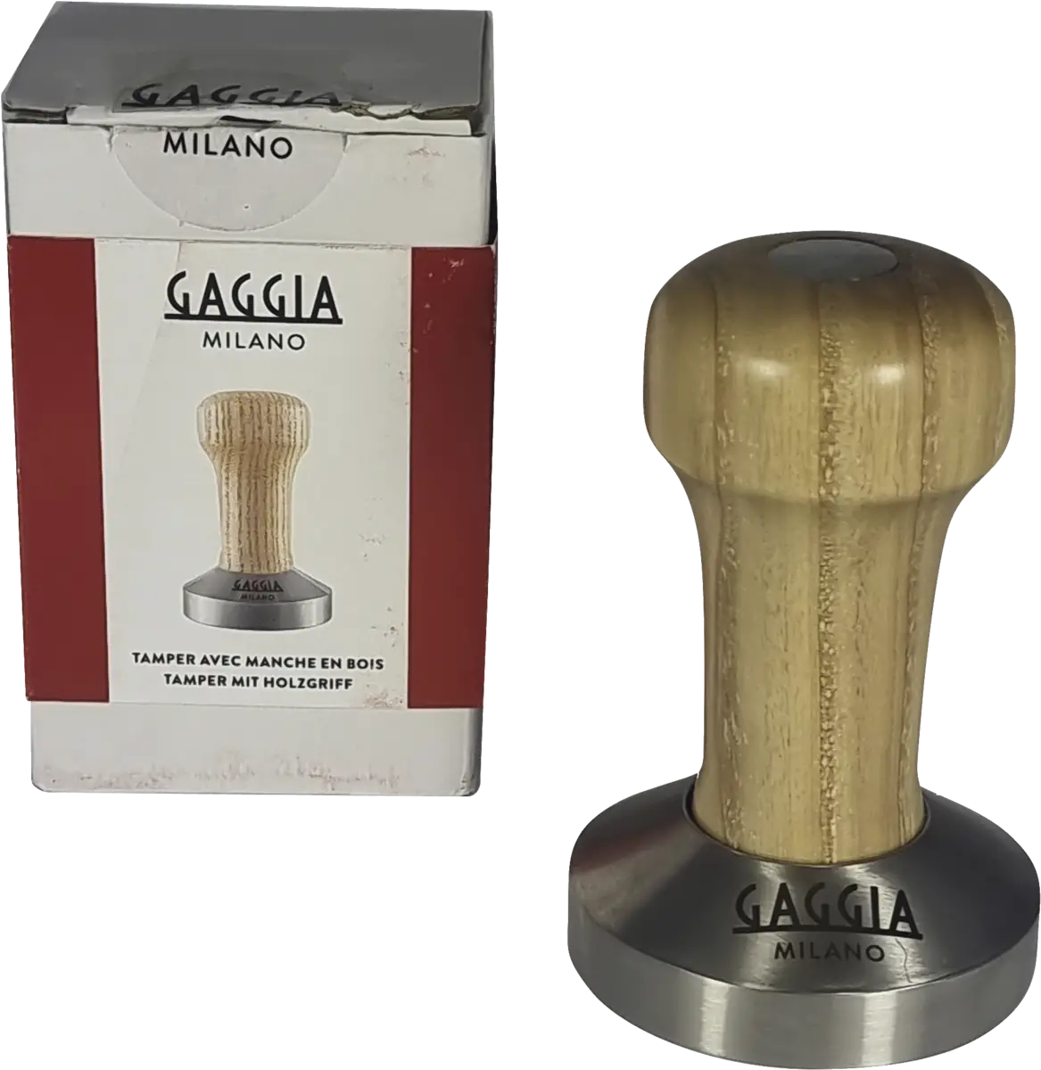Gaggia RI9145/01 Tamper met essen houten greep 58 mm