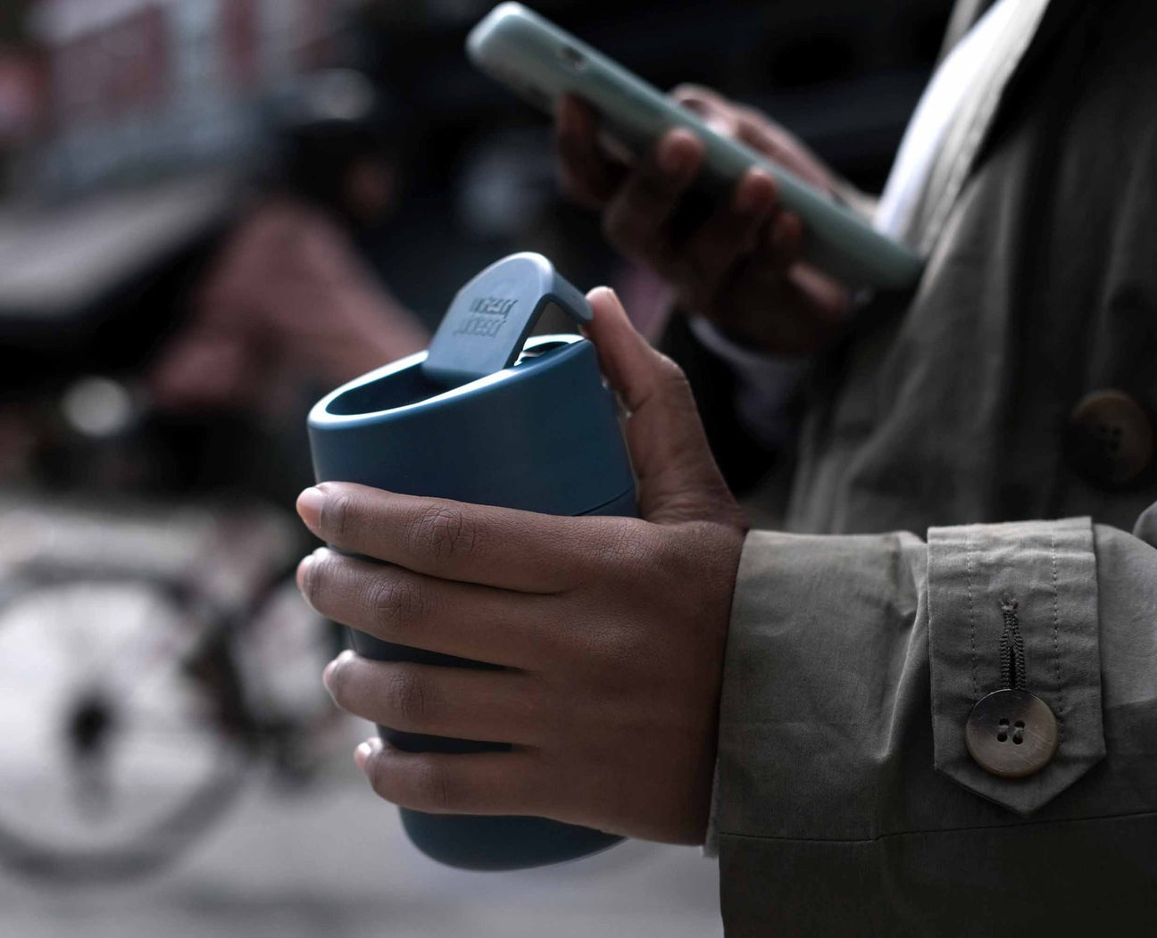 Joseph Joseph Sipp Blue Travel Mug with Hygienic Lid 340 ml