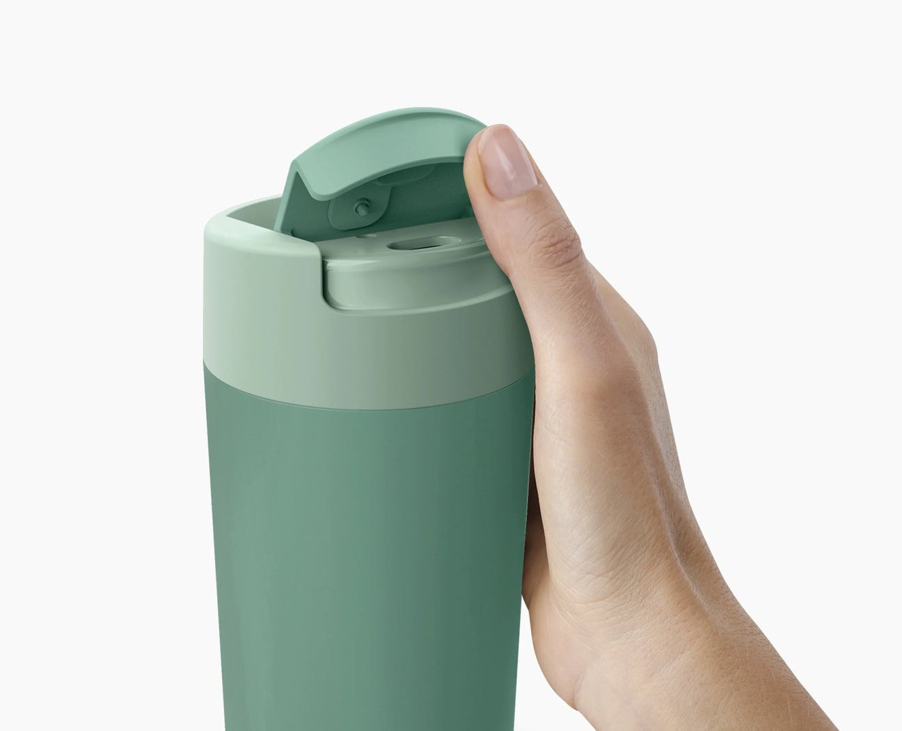 Joseph Joseph Sipp Green Travel Mug Large w.Hygienic Lid 454 ml