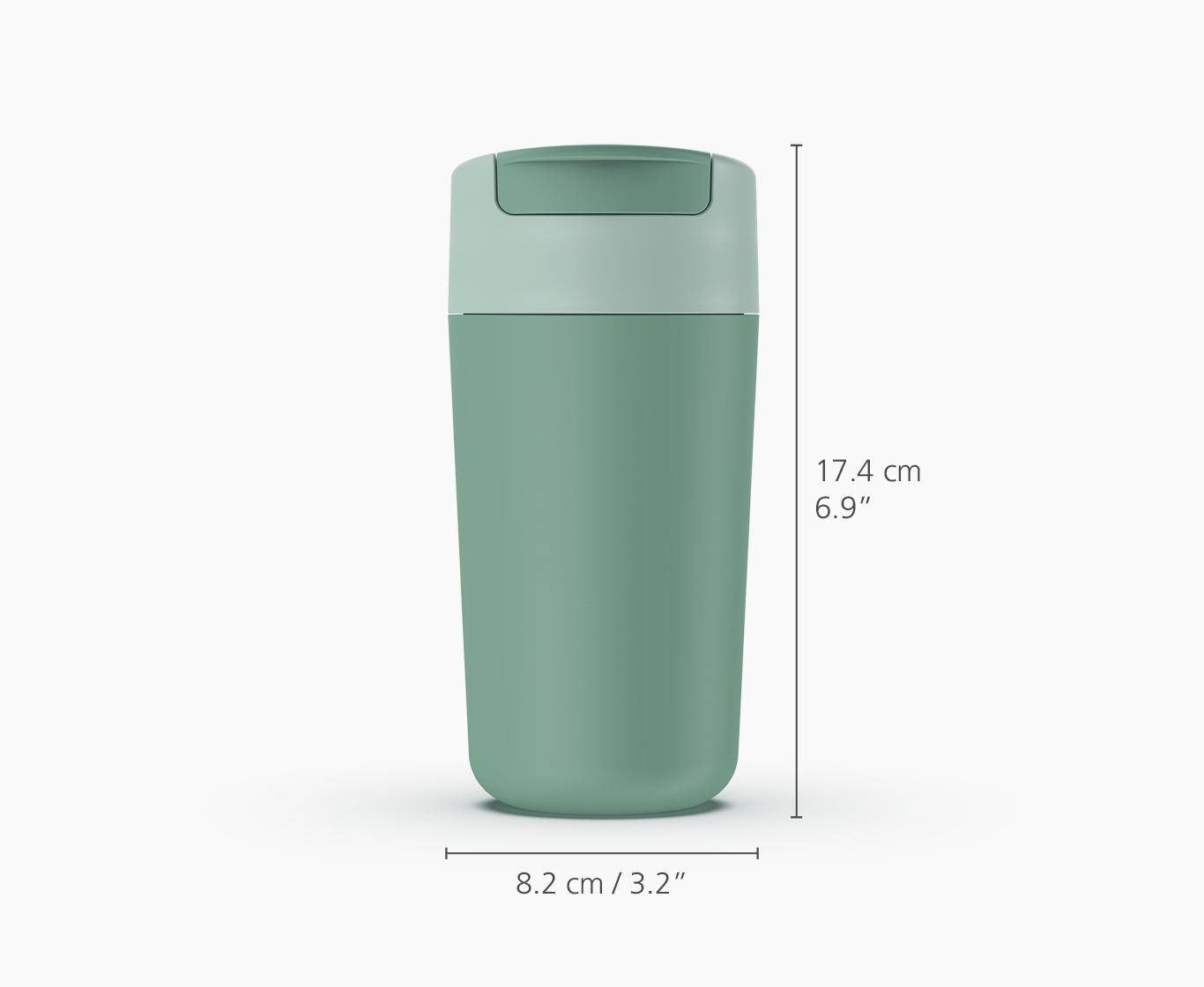 Joseph Joseph Sipp Green Travel Mug Large w.Hygienic Lid 454 ml