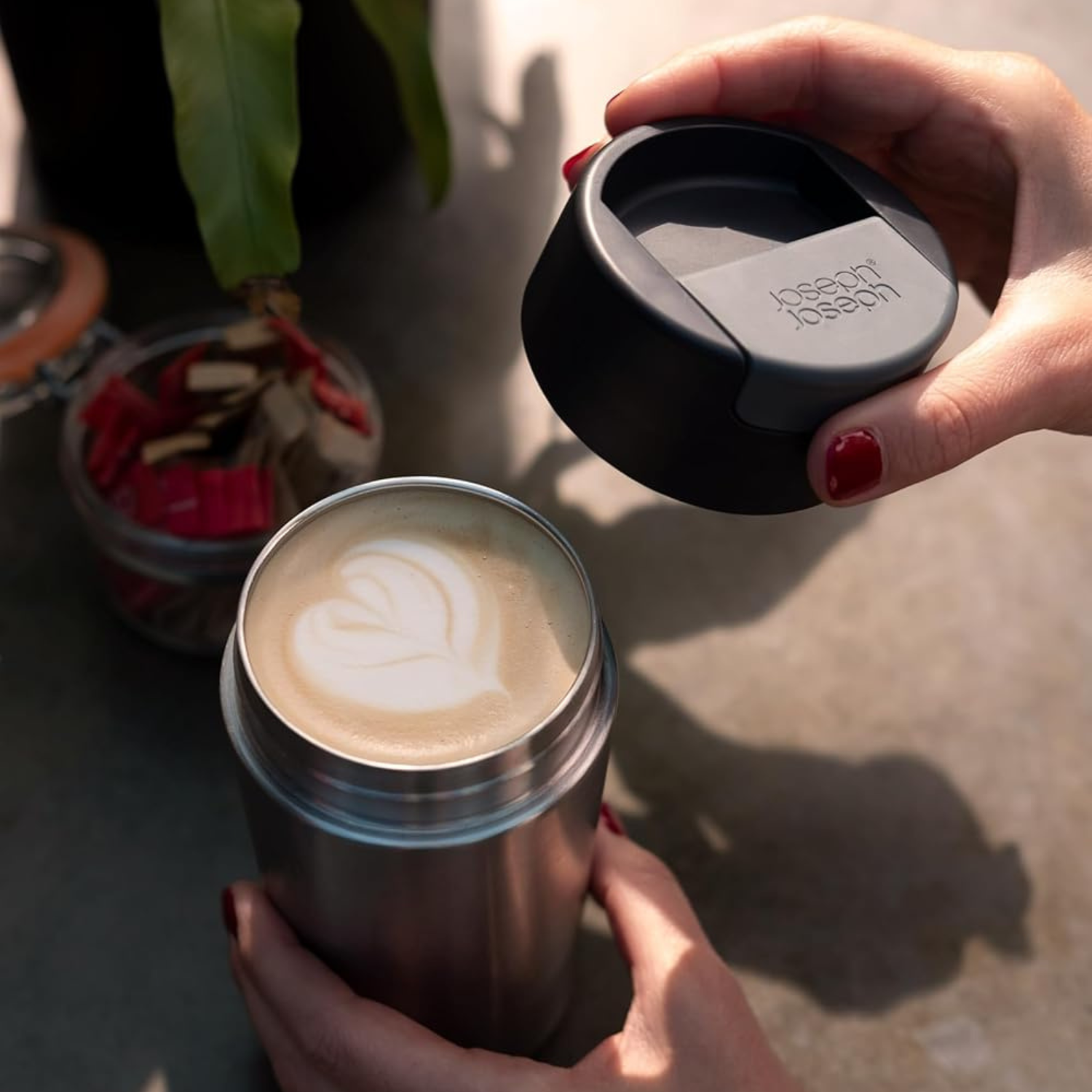 Joseph Joseph Sipp SSL Travel Mug Large w. Hygienic Lid 454ml