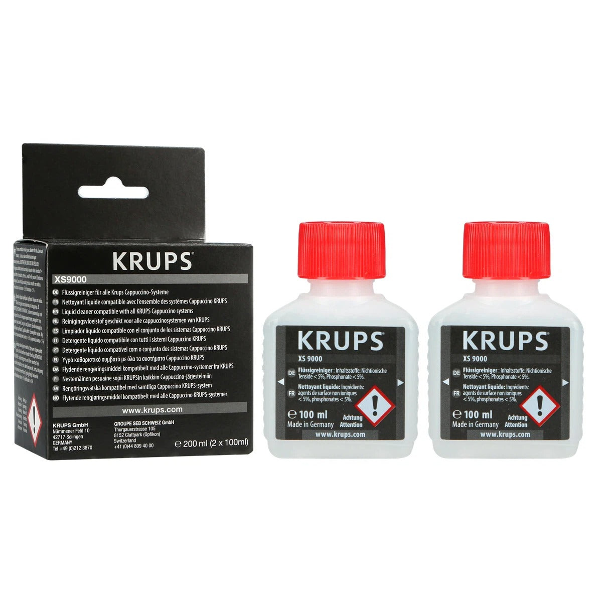 Krups XS 9000 Liquid Cleaner  2x