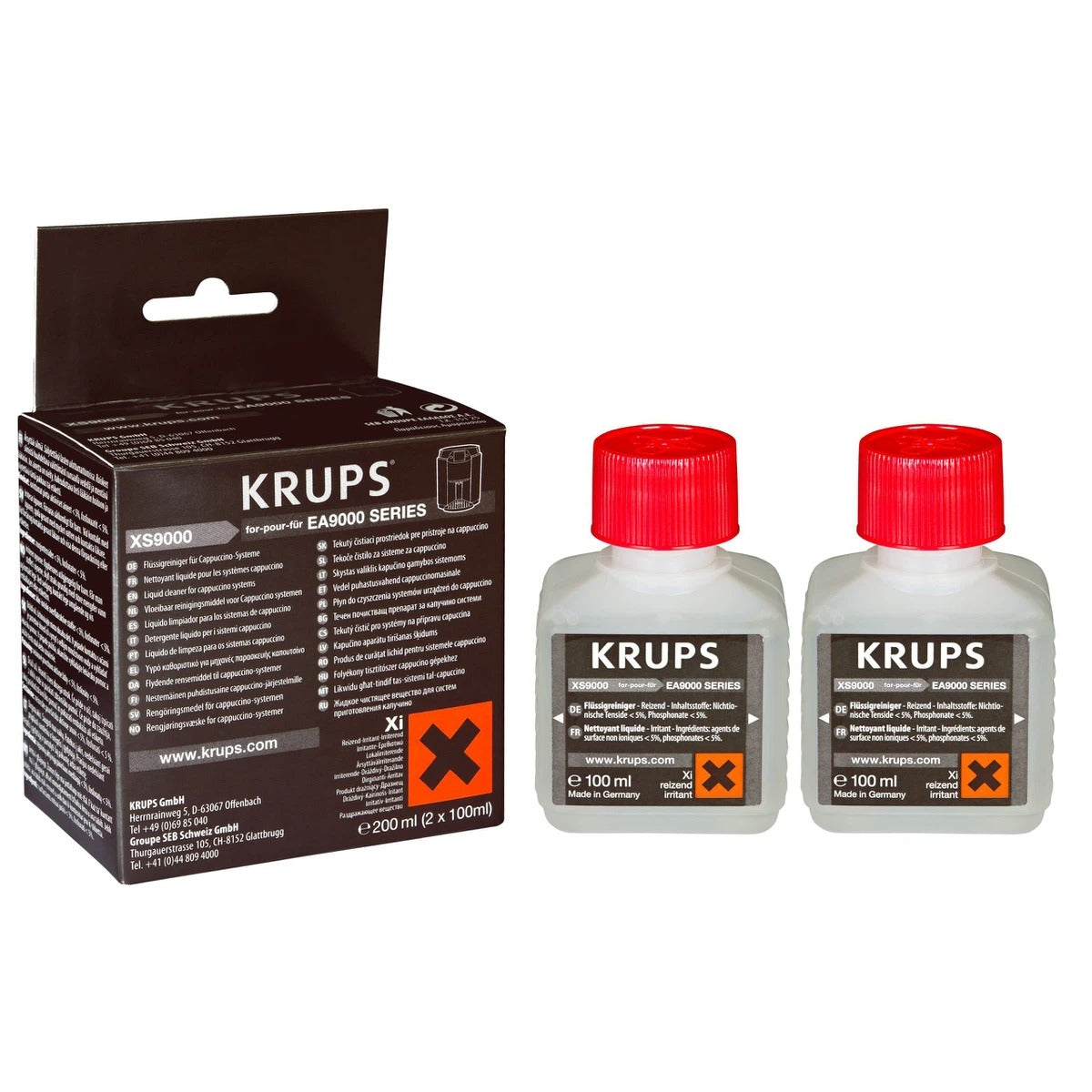 Krups XS 9000 Liquid Cleaner  2x