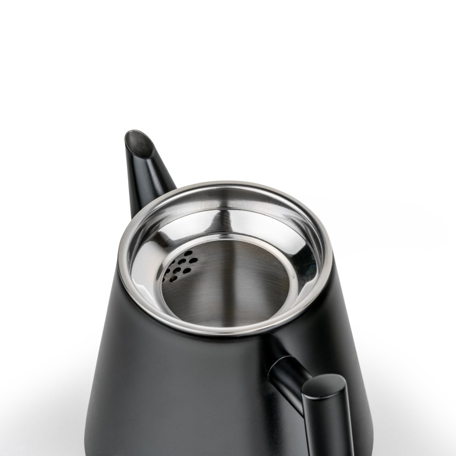 Leopold Vienna Theepot Oslo dubbelwandig 1 L RVS mat zwart inclusief theezeef