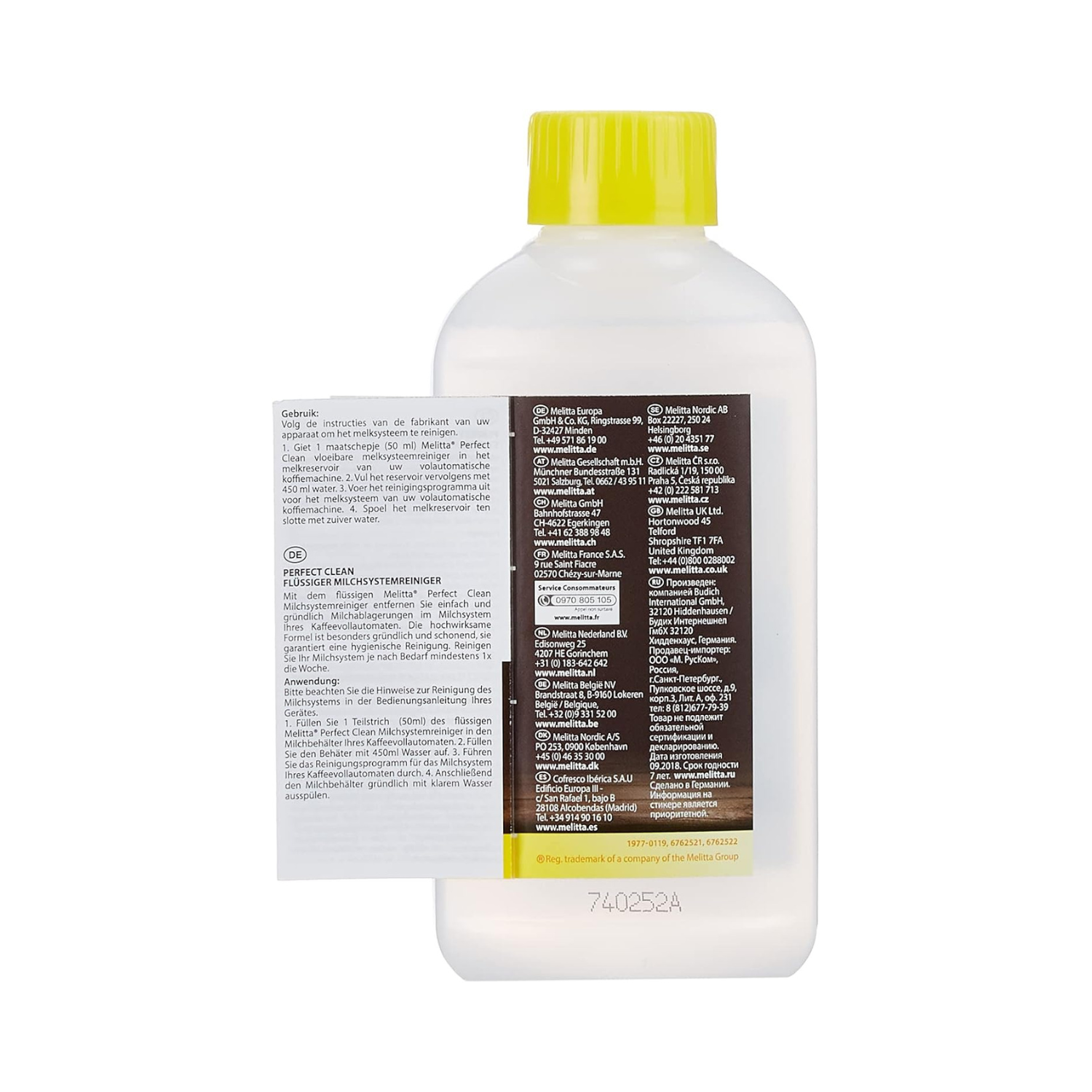 Melitta Perfect Clean 250ml Milk System Cleaning Liquid