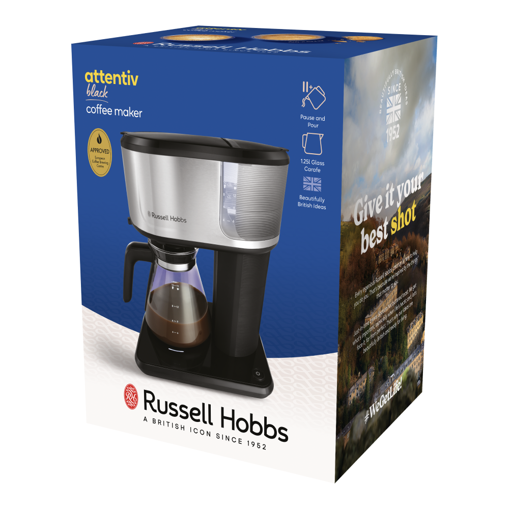 Russell Hobbs 26840-56 Attentiv Black Coffee Maker