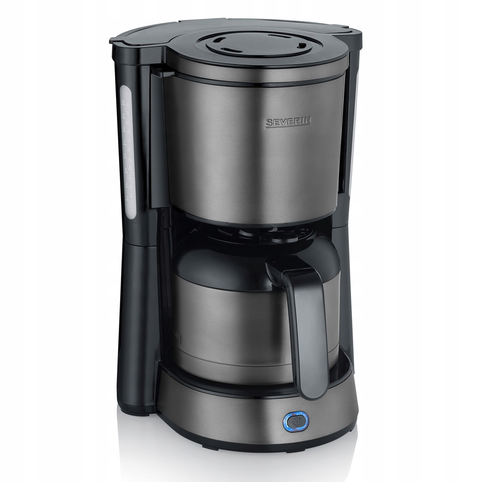 Severin KA 9343  Dark Inox met Thermoskan