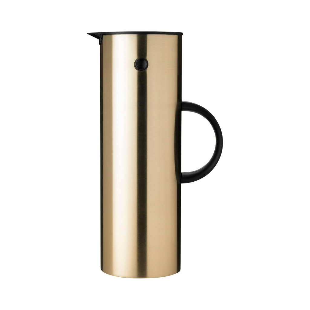 Stelton EM 77 thermoskan 1l brushed brass