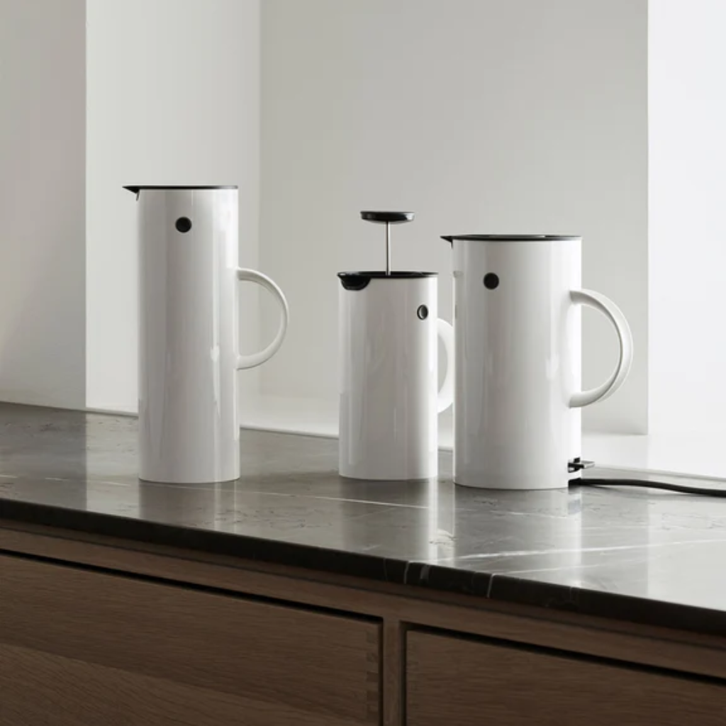 Stelton EM 77 thermoskan 1l white
