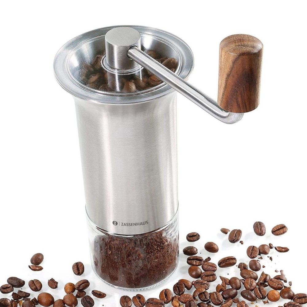 Zassenhaus Coffee Mill BARISTA Stainless Steel / Glass