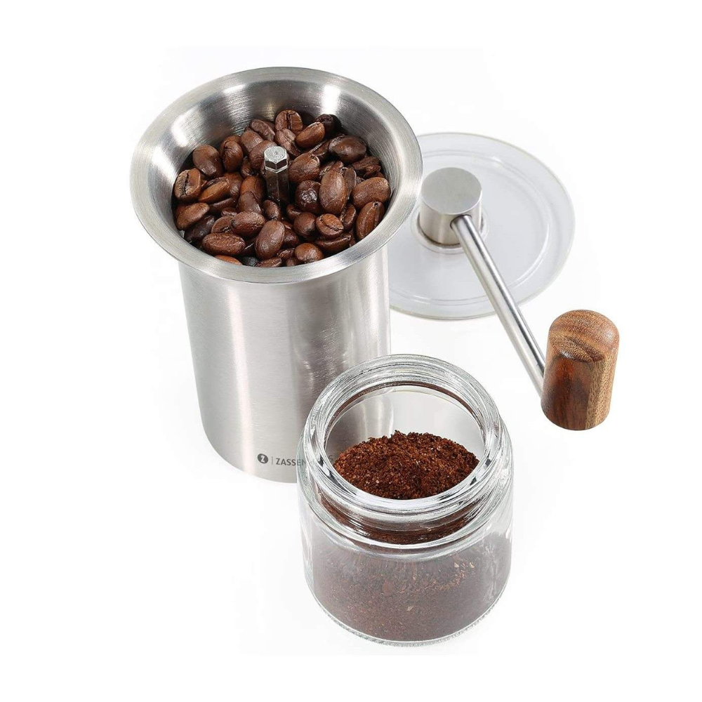 Zassenhaus Coffee Mill BARISTA Stainless Steel / Glass